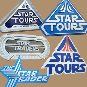 Disney Inspired Star Tours Ride Sign Scale Replica
