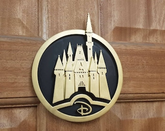 Walt Disney World Inspired Magic Kingdom Castle Plaque Sign Scale Replica