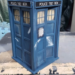 War Doctors Tardis Police box Inspired Exterior 5inch range scale (1/13) Doctor Who