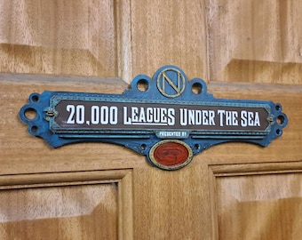 20,000 leagues under the sea inspired Ride Sign Scale Replica