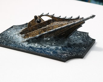Final Moments of the Nautilus 20000 leagues under the sea inspired Submarine Diorama