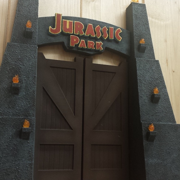 Jurassic Inspired Gate Scale Model Replica