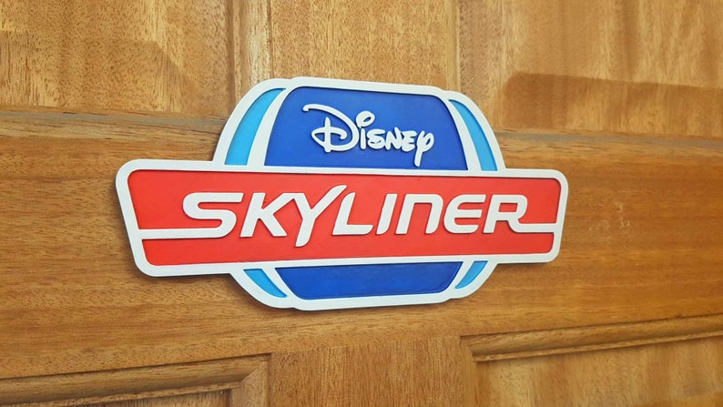Skyliner Lettering Disney's Skyliner Walt Disney World Inspired Sign Scale Replica - Etsy