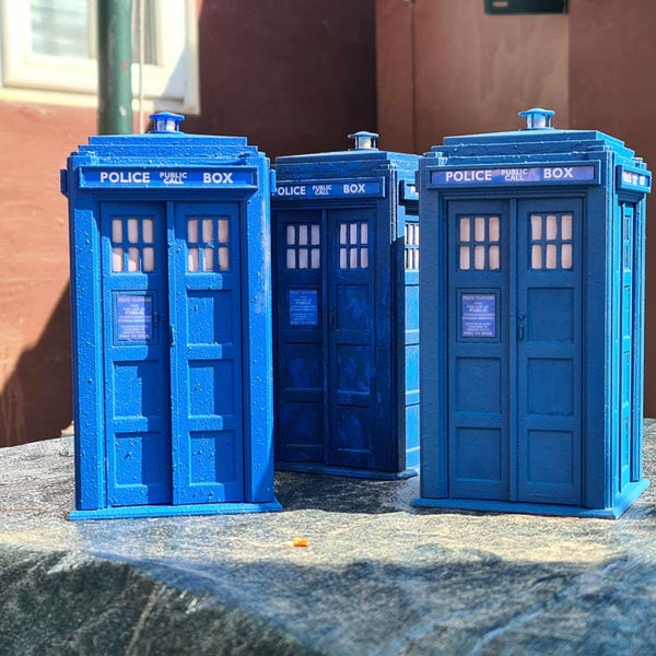 4th, 5th, 6th & 7th Police box Inspired Exterior 5inch range scale (1/13)