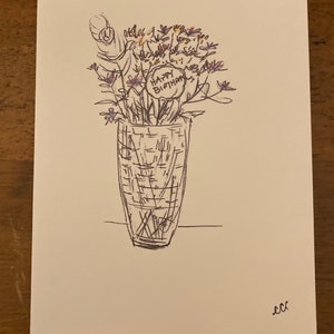 Blumen-Geburtstagskarte