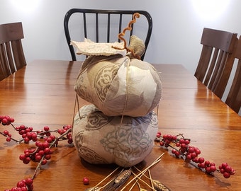 Fabric Pumpkin Fall Home Decorative Pumpkins for Thanksgiving Table Centerpieces