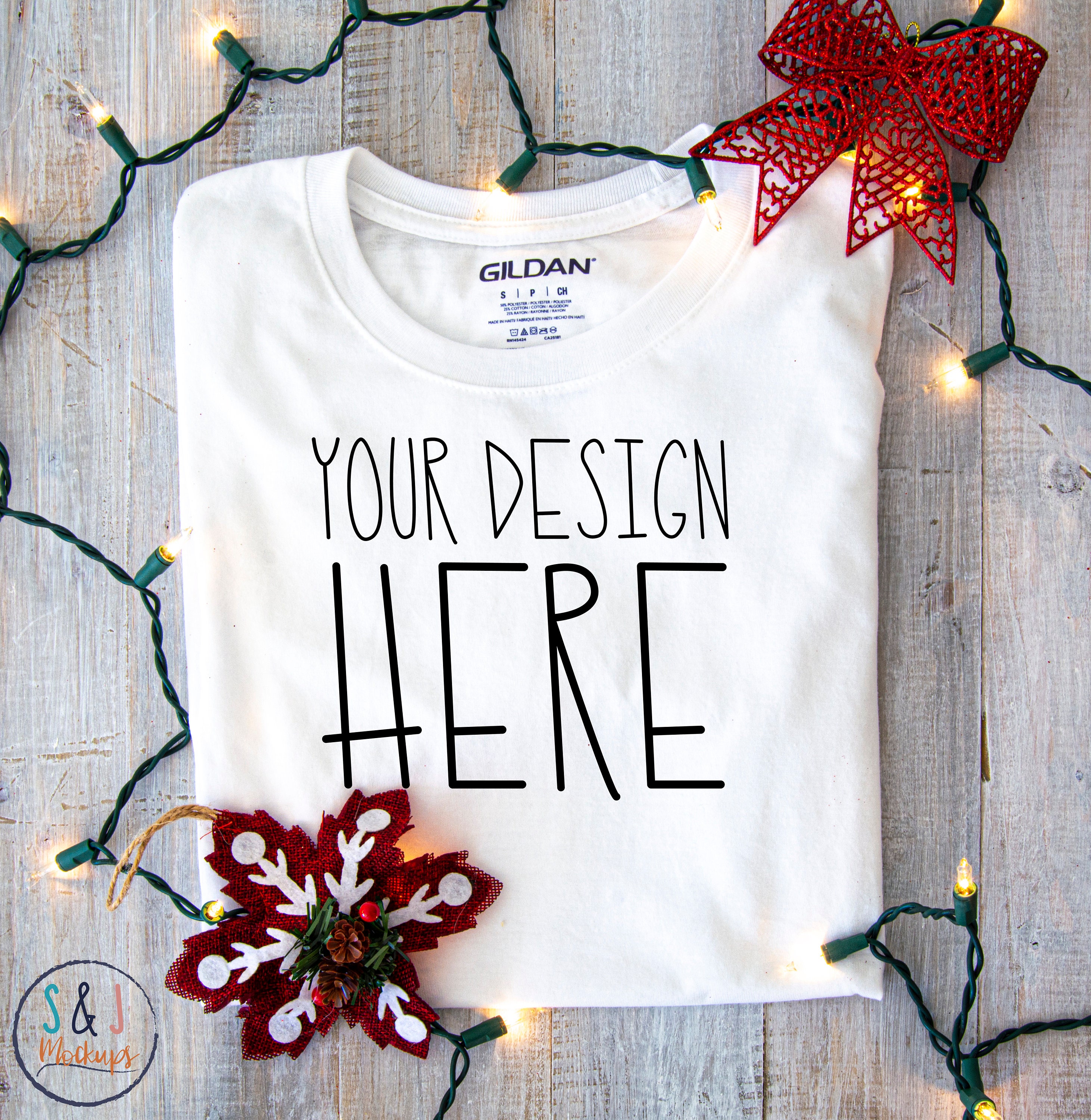 Download Christmas Mockup Blank T Shirt Mockup Photo Mockup For Svg Etsy