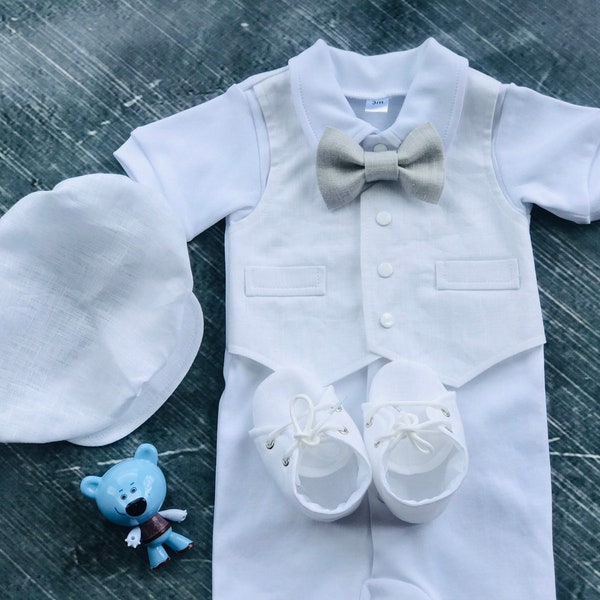 Boys Baptism Outfit Etsy