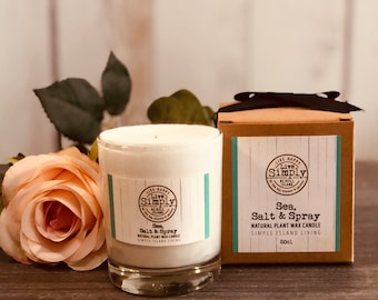 Sea, Salt and Spray, Achill Candle, Gift for her, soy wax, natural ingredients, island inspired, Simply Achill Island,