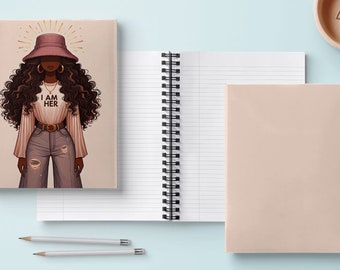 I Am Her Planner Cover |Printable Planner Cover | Notebook Covers| Journal Cover| Dashboard | PNG File