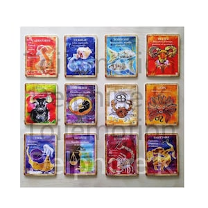 Cartes d'art astrologie, cartes de voeux et anniversaire zodiaque