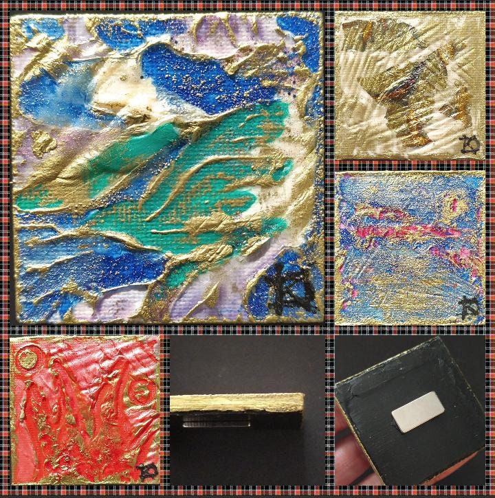 Magnets Peints à La Main Uniques et Originaux, Cadeau Original