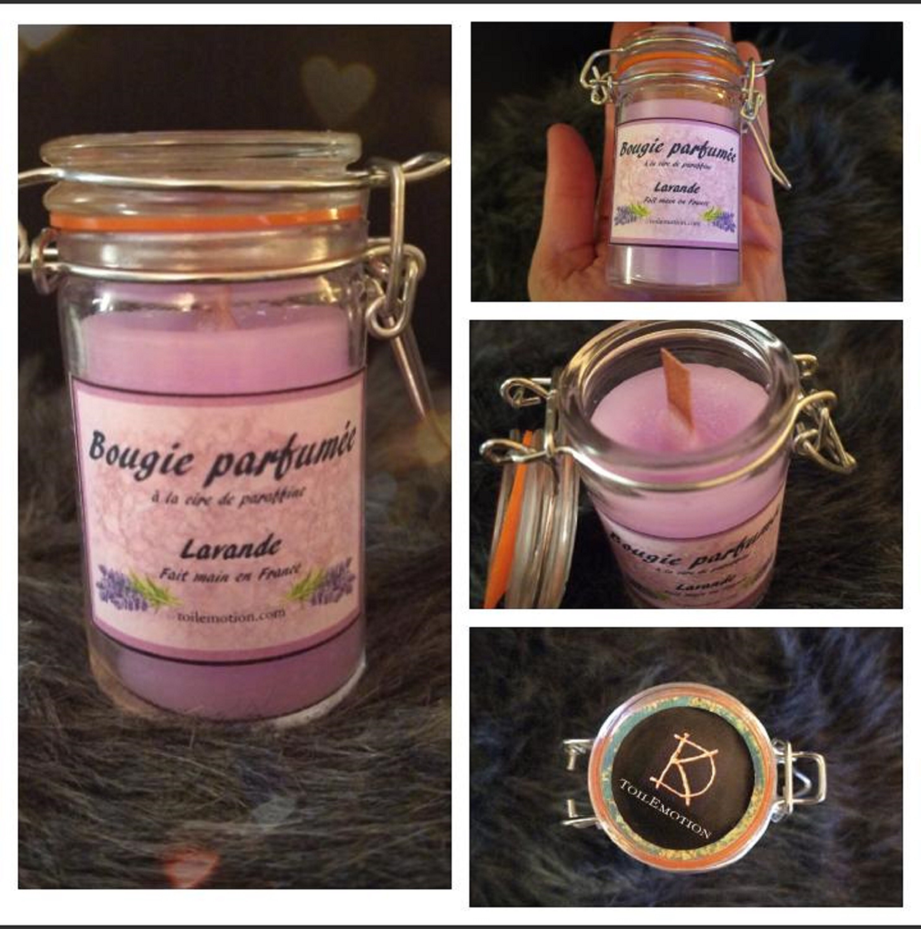 Vela perfumada hecha a mano con mecha efecto chimenea de | Etsy