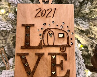 Camp LOVE Ornament  - 1 of a kind!