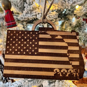 Florida Flag Ornament (or ANY state you prefer) - Personalize Me!