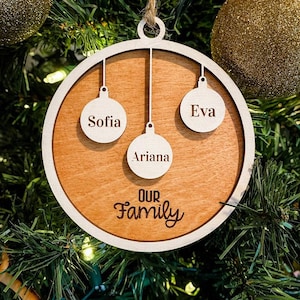 Custom Engraved Family Ornaments image 5