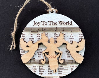 Joy to The World - Hymnal Ornament