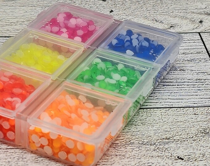 Glass Neon Rhinestones Sampler - Etsy