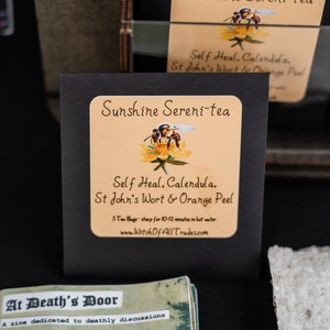 Sunshine Sereni-tea Herbal Tea Blend, Organic Relaxing Tea, Calming Tea Mix, Herbal Infusion