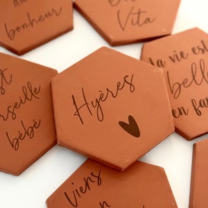 Estilo de baldosas de terracota - mensaje personalizado