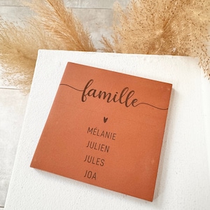 Carreau Terre cuite personnalisé FAMILLE