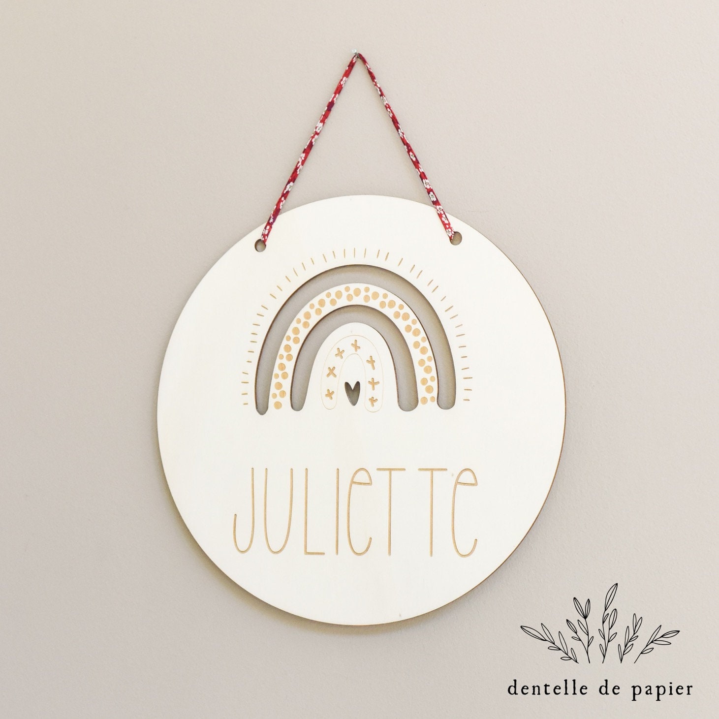Décoration Arc en Ciel - Prénom