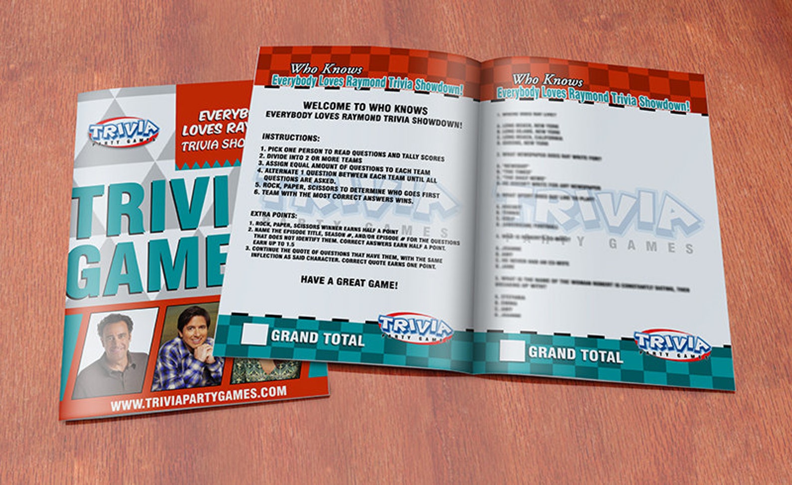 Everybody Loves Raymond Trivia Party Game Etsy