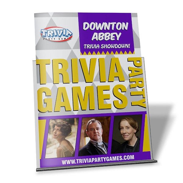 Downton Abbey Trivia Party Game