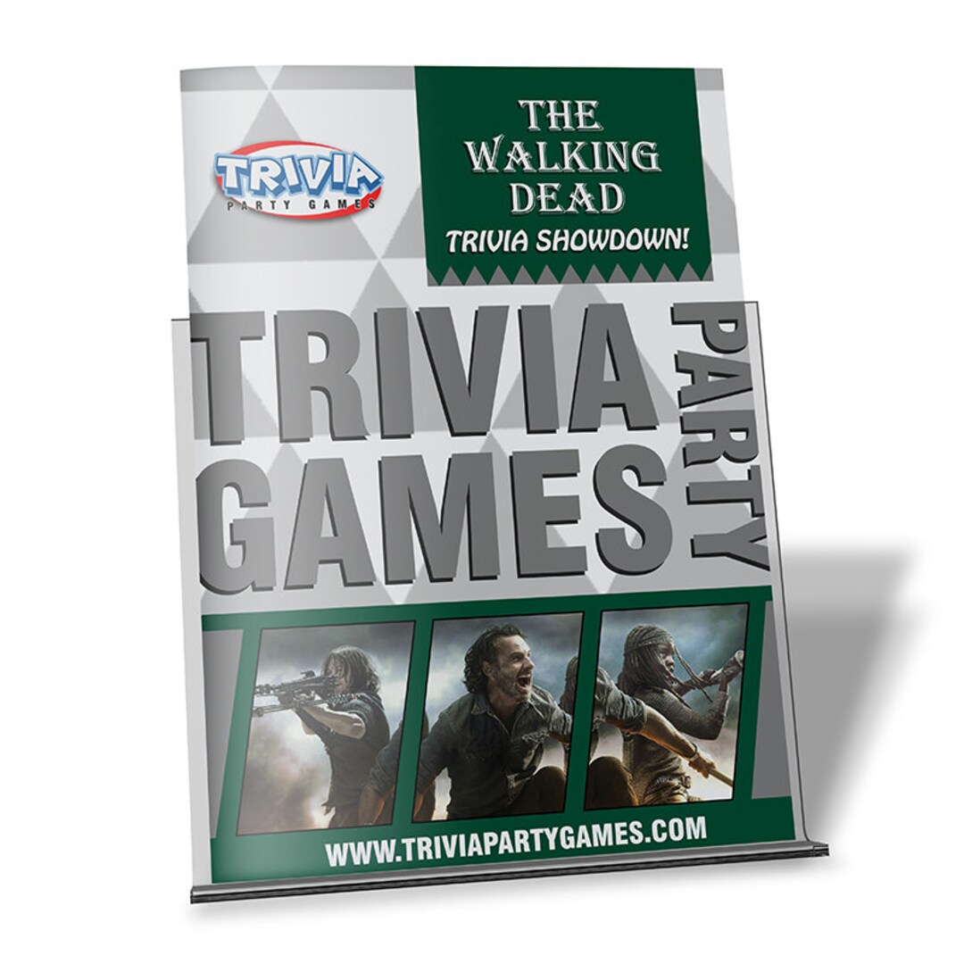 The Walking Dead Trivia Party Game Etsy