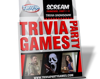 Scream Part 1-4 Trivia Party Game