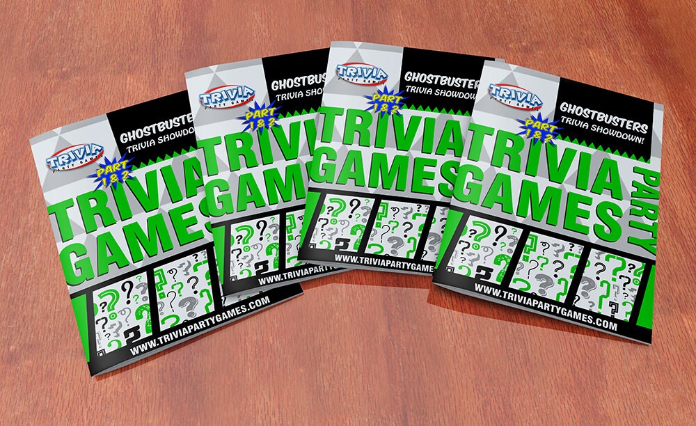 Ghostbusters Part 1 &amp; 2 Trivia Party Game - Etsy