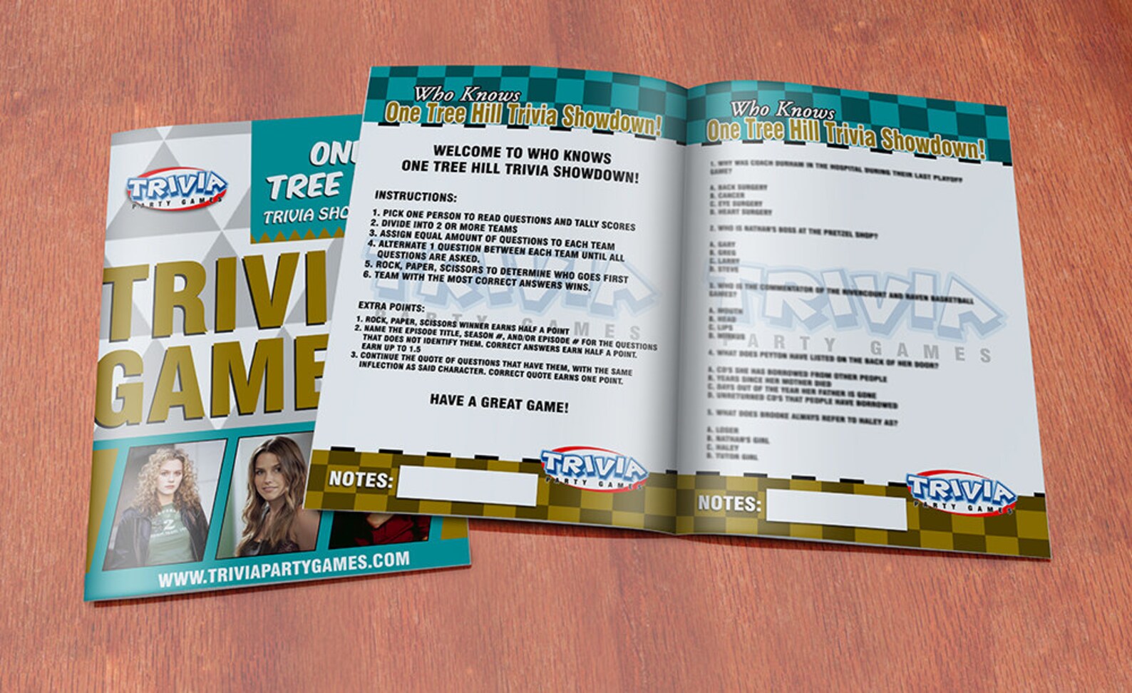 One Tree Hill Trivia Party Game Etsy