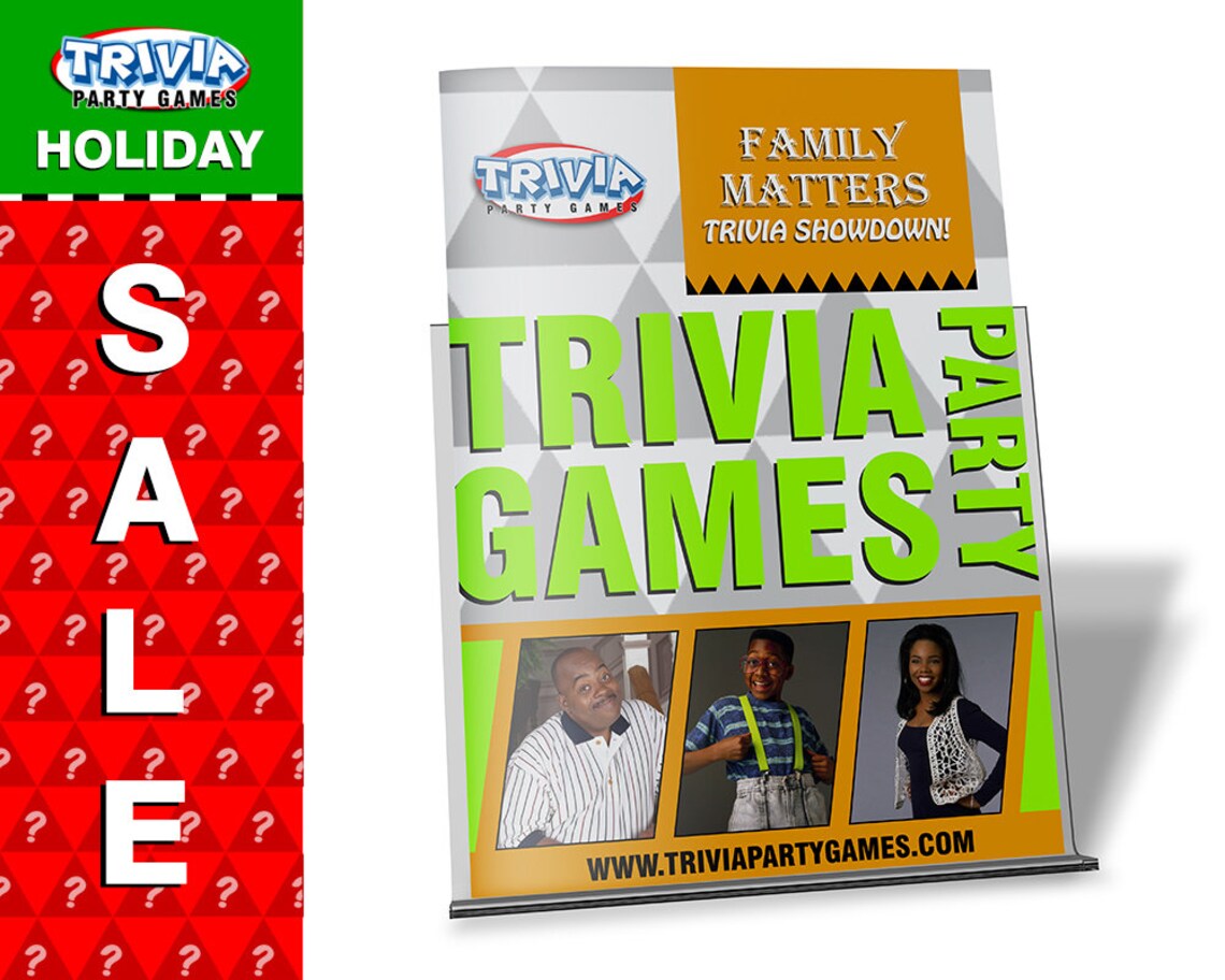 Family Matters Trivia Party Game Etsy