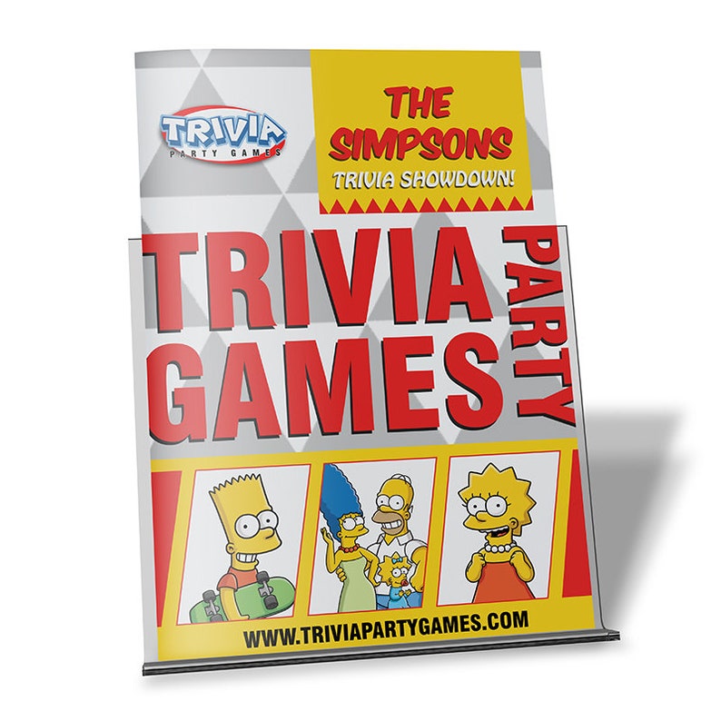 The Simpsons Trivia Party Game Etsy