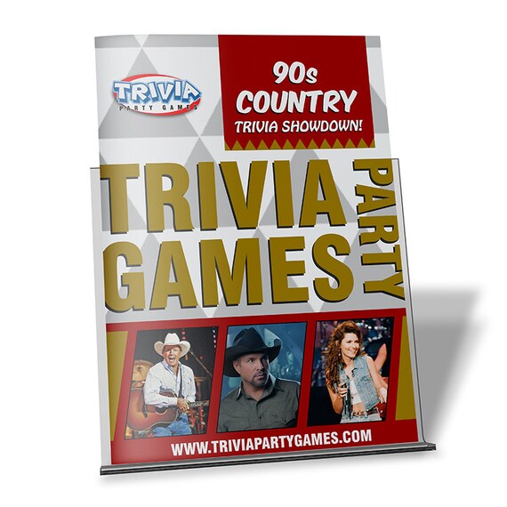 90s Country Music Trivia Party Game Etsy