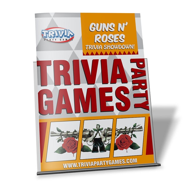 Guns N' Roses Music Trivia Party Game