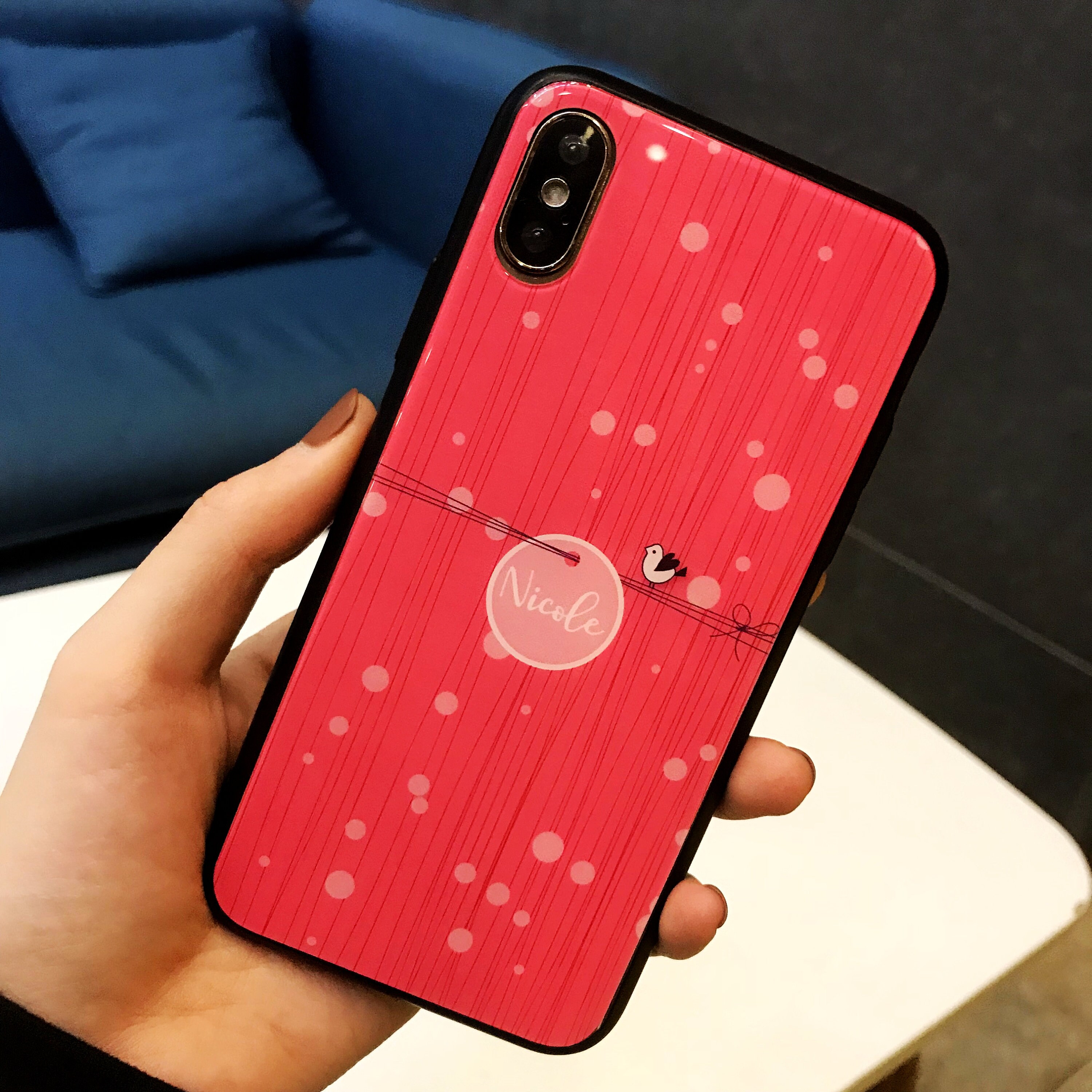 Personalized Name Monogram Phone Case Clear Fresh Simple Etsy