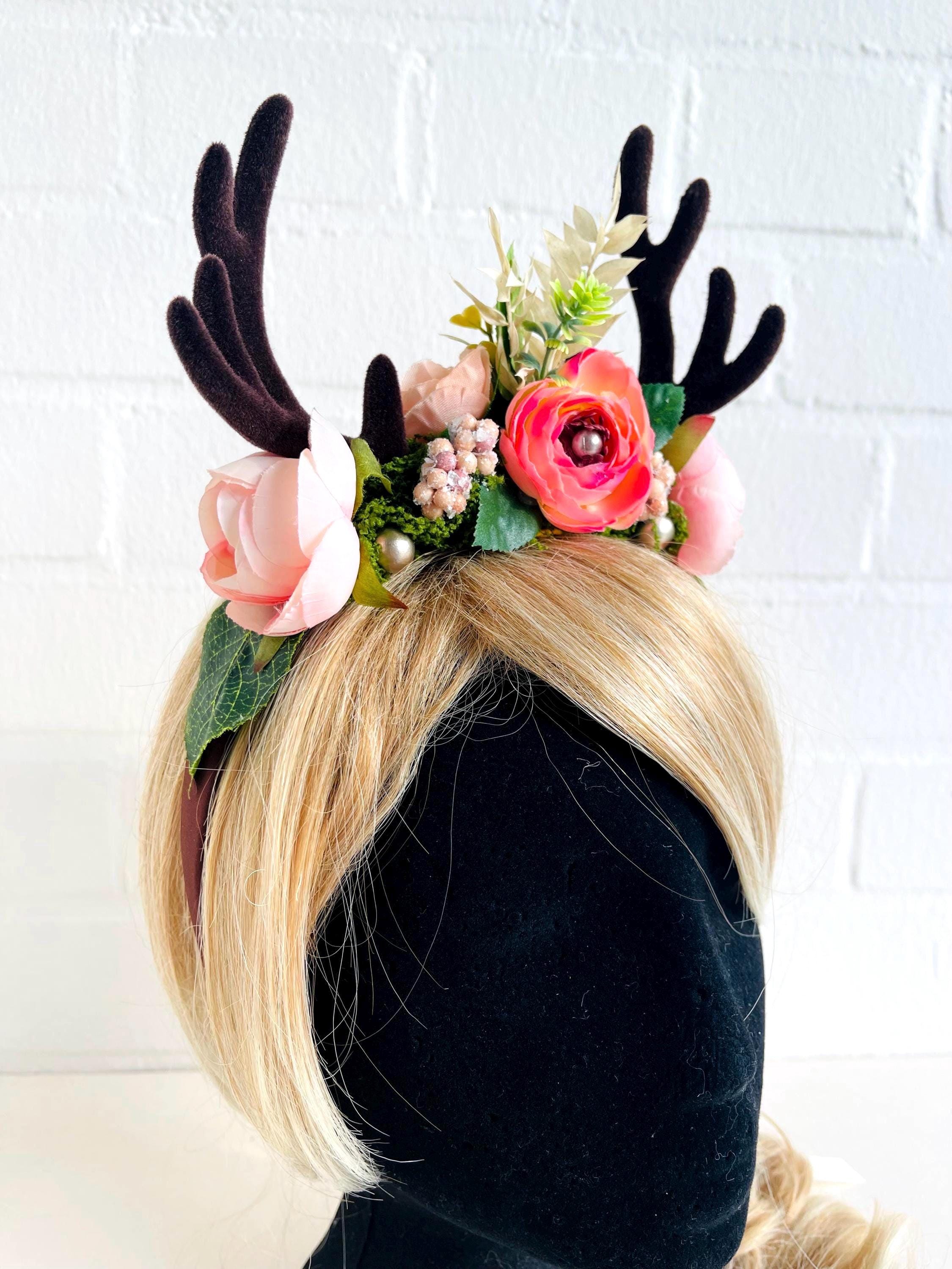 Lurrose Haarreif Mit Giraffenohren – 2 Stück Set, Aus Weichem PP-Baumwollstoff, Ideal Für Weihnachten, Halloween, Kostümpartys