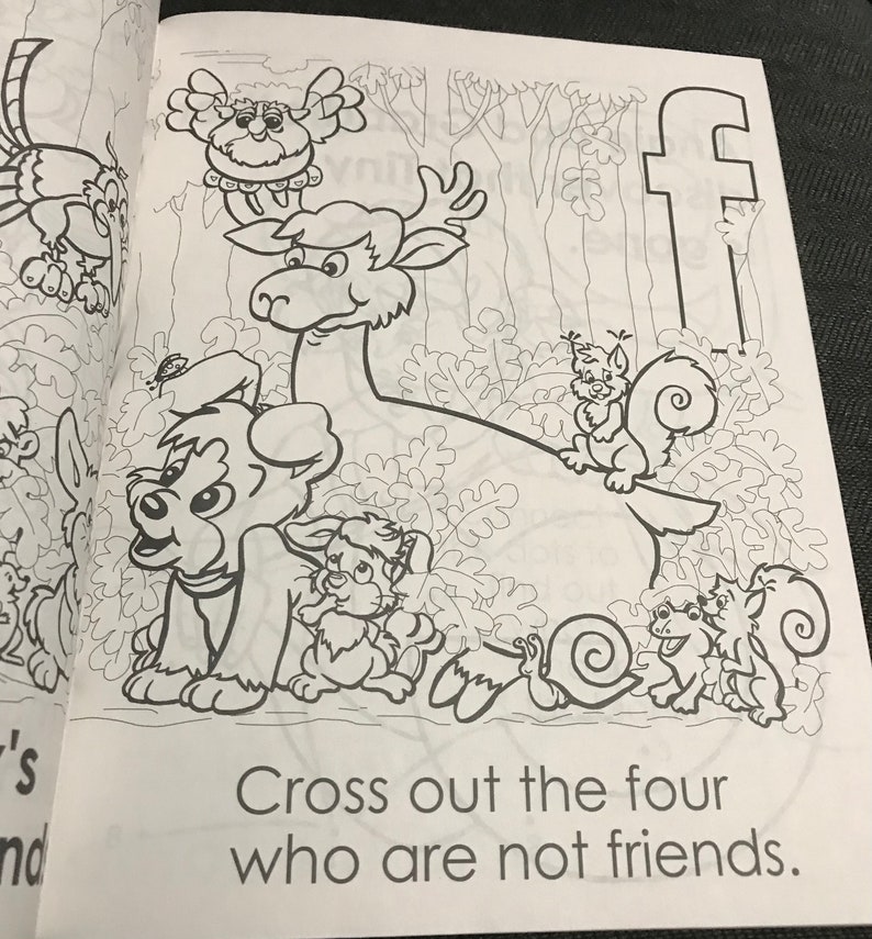 Tiny’s A B C Fun Activity and Coloring Book - Etsy