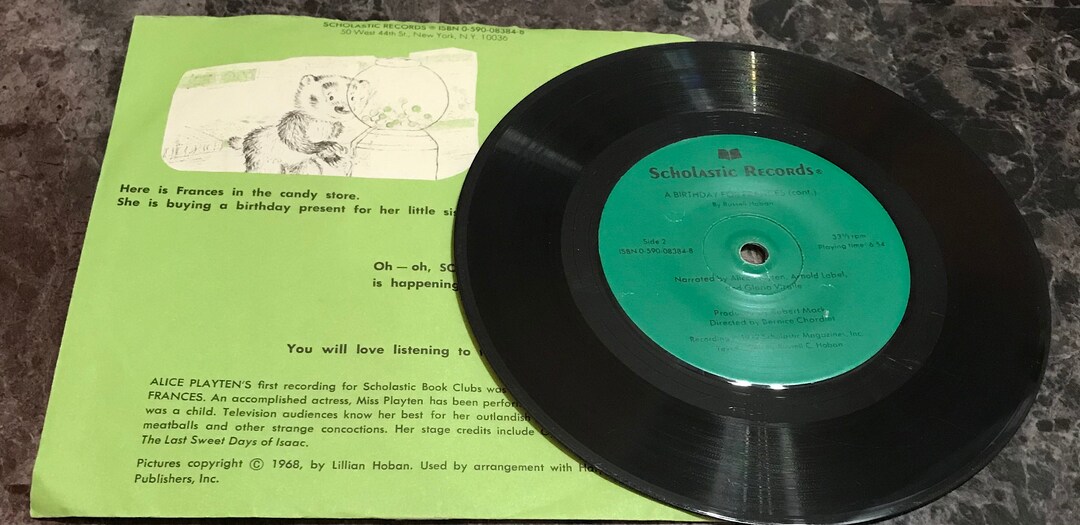 33 1/3 Rpm Record A Birthday for Francis - Etsy