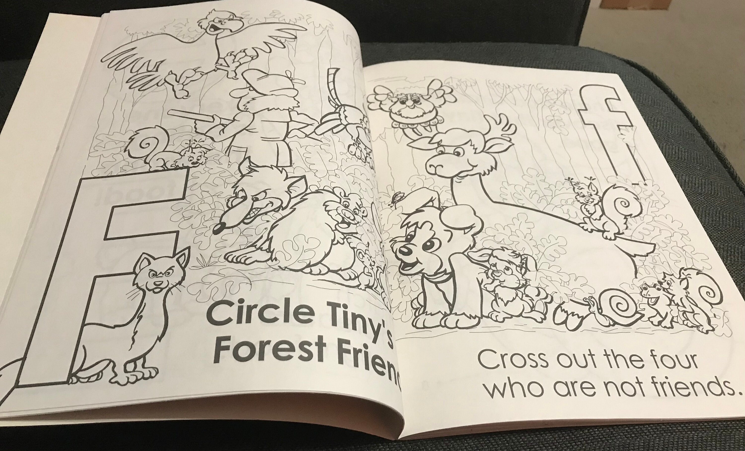 Tiny’s A B C Fun Activity and Coloring Book - Etsy