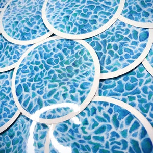 summer aesthetic sticker pack beach sticker set round etsy