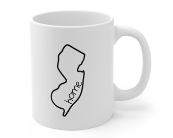 Kubek New Jersey, Prezent New Jersey, Kubek do kawy New Jersey, Prezent o tematyce New Jersey, Kubek stanu New Jersey, Kubek domowy New Jersey, Prezent na przeprowadzkę