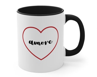 Italian Mug, Amore Italian Mug, Amore Mug, Amore, Italian Coffee Mug, Gift For Italian Friend, Italian Gift, Italian Amore, Italian Saying