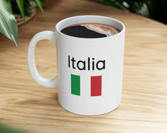Italia Mug, Italia Taza, Taza De Café, Italia Regalo, Taza Italiana, Taza, Regalo para Italiano, Regalo Para Profesor Italiano
