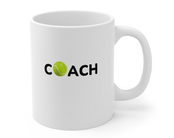 Tennis-Trainer-Becher, Tennis-Trainer-Geschenk, Tennis-Trainer-Kaffeetasse, Trainer-Tasse, Geschenk für Trainer, Geschenk für Tennis-Trainer, Tennis-Trainer