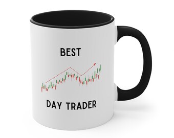 Mejor taza de comerciante de día, taza del mercado de valores, taza de comerciante de día, regalo de comerciante de día, regalo para comerciante, regalo de inversionista, taza de inversionista, regalo divertido para comerciante