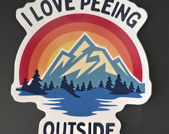 Camping/Hiking Inspired Sticker