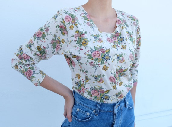 Vintage 90s Banana Republic Women's 100% Cotton Ro