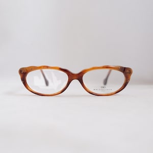 AUTHENTIC Vintage Balenciaga Eye Glasses/ 90s Designer Brown Showpiece Balenciaga Paris Unique Rare Eyeglasses